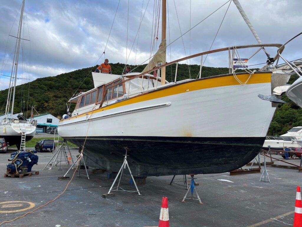 Kingfisher Classic Motor Sailer Launch Boat for Sale