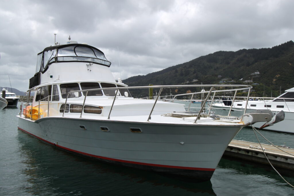 Steel Cruising Launch by Lakeland  Steel Boat for Sale